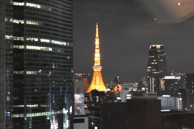 三井ガーデンホテル銀座プレミア／ロビーからは東京タワーが！