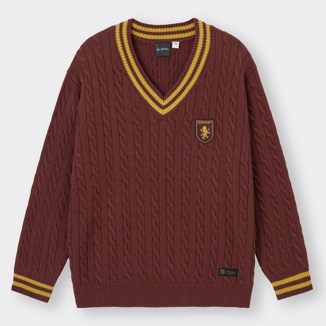 【GU「ハリー・ポッター」スペシャルコレクション】「Vネックセーター Harry Potter」￥2,990