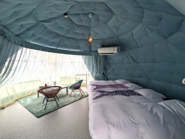 【シュガービーチ大洗】ドームテント 内観