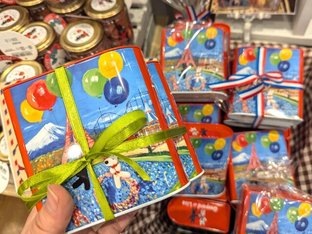 【富士急ハイランド・リサとガスパール タウン】「ブック缶ゼリービーンズ」800円／リサとガスパール タウン ショップ