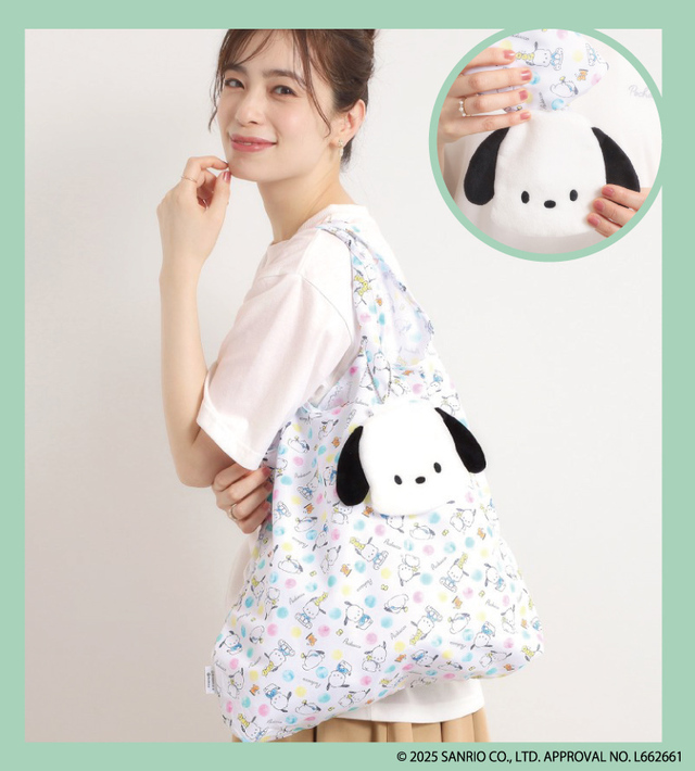 【ITS'DEMO×ポチャッコ】ポーチ付きエコバッグ（税込2,750円）