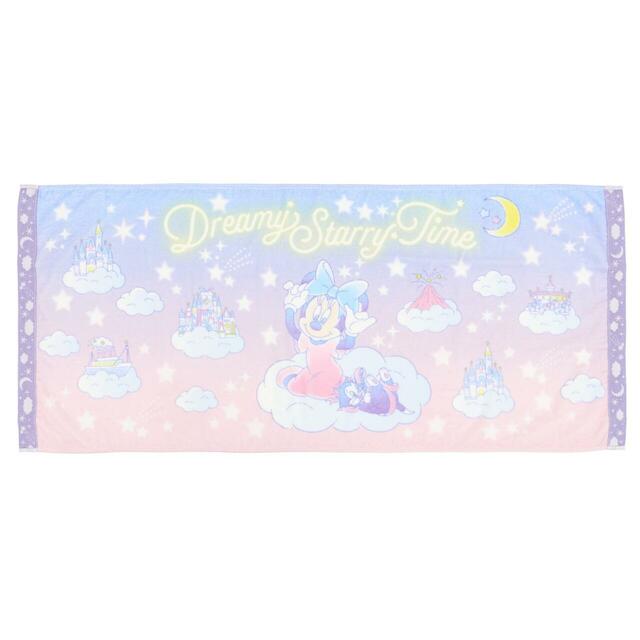 バスタオル 3,200円|東京ディズニーリゾート ミニーマウスのリラックスタイムグッズ|販売店舗:東京ディズニーランド「ホームストア」、東京ディズニーシー「ヴィラ・ドナルド・ホームショップ」|発売日:2026年6月25日(木)
