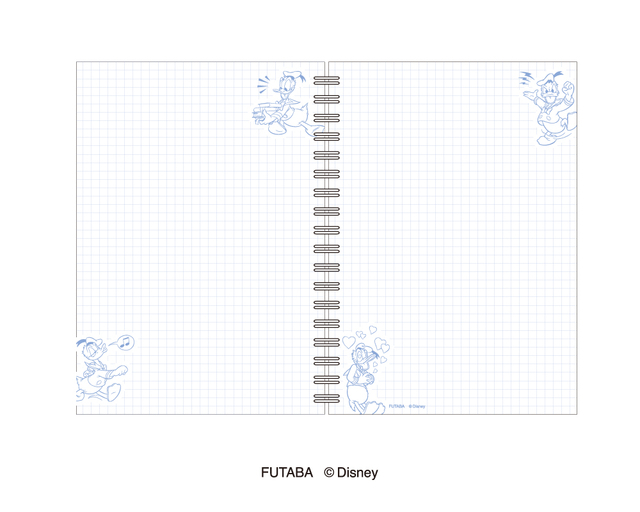 ドナルドダック A5リングノート  販売価格：各550円（消費税込、送料別）【ドナルドダック 90th 喜怒愛楽ステーショナリー】