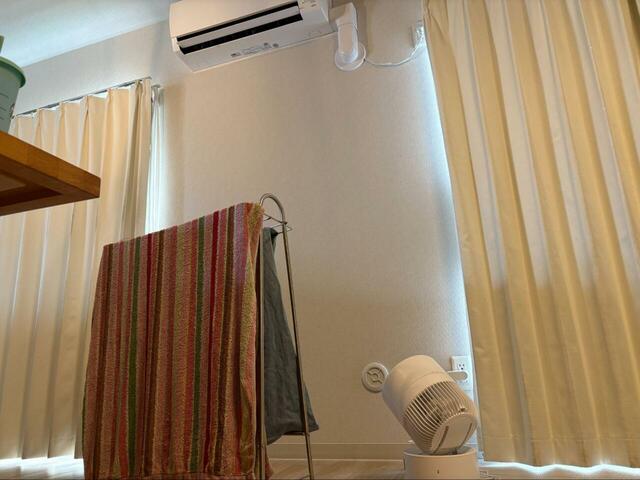 【アイリスオーヤマ WOOZOO 360 barrel】エアコンと併用すれば洗濯物の乾燥効率がさらにアップします♪