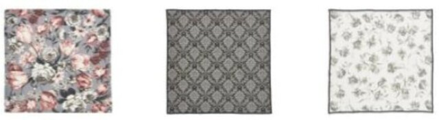 【Francfranc(フランフラン)】キッチンクロス オージャス グレー/ラマージュブルーグレー/リリア 500円