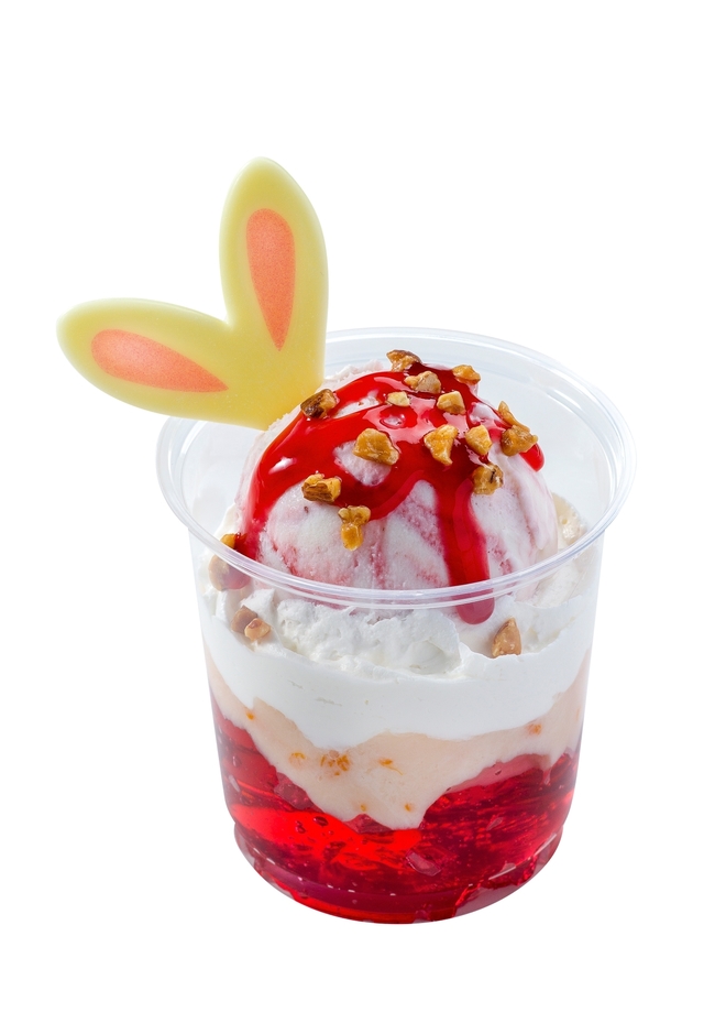 イースターサンデー(ミックスベリーゼリー&ストロベリーチーズアイス)、 スーベニアカップ付き