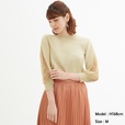 GU／レーススリーブセーター(7分袖)Z+X　（NATURAL）