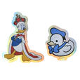 ドナルド シール・ステッカー ダイカット ホログラム Sticker Collection DONALD THE KING BIRTHDAY 700円