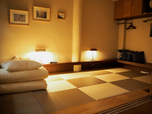 【台湾食べ歩きの旅#13】  「House of Takao Ginza」のおしゃれな畳部屋。ふすまを閉めるとプライベート空間になるが、開け放せば家族や友人とくつろげるスペースに  