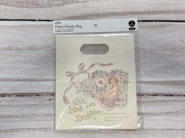 ペーパーハンディバッグ S マチ付 3P ロマンティックファンタジー／税込110円