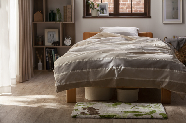 玄関マット ＜ミッキー&リーフ＞ 50×80GN  1,980円（税込）