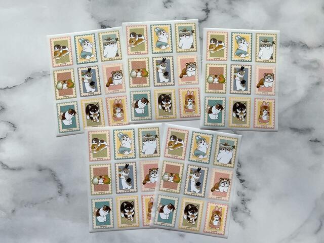 スクエアシールは2種類展開。1点につき5シート入り