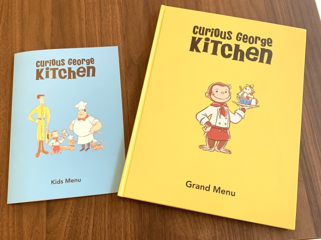 絵本のようなブックスタイルのメニュー