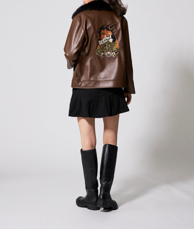 ユニセックスライダースジャケット「ライオン・キング/スカー」21,800円