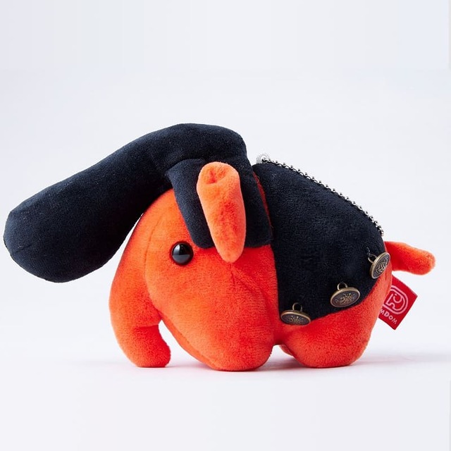 【ドムドムハンバーガー FANBOOK 2 努夢象 黒リーゼントver. ボールチェーンぬいぐるみ】黒いリーゼントがインパクト抜群すぎる！