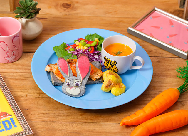 ＜ジュディ＞BBFサンドイッチ 2,590円｜ディズニー『ズートピア』「Zootopia」BUNNY BEST FRIEND OH MY CAFE