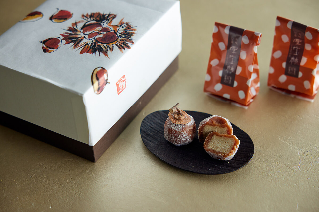【DEAN & DELUCA】御菓子つちや 栗宝柿（税込2,460円）／柿の形がかわいらしい逸品菓子