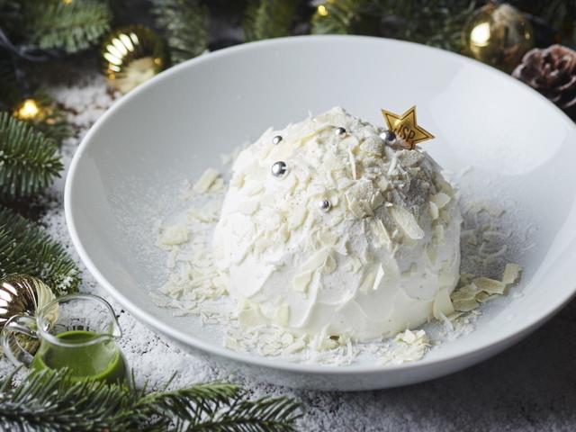 みなとみらい店から贈るクリスマス～ホワイトチョコスノードームパンケーキ