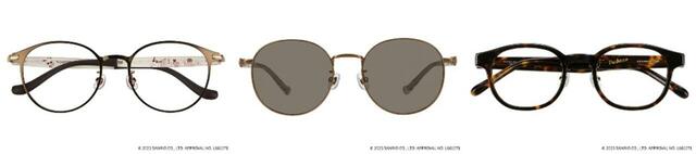 【Zoff×はぴだんぶい】ポチャッコ モデル／愛嬌あふれるブラウントーンに足あとモチーフが特徴的◎