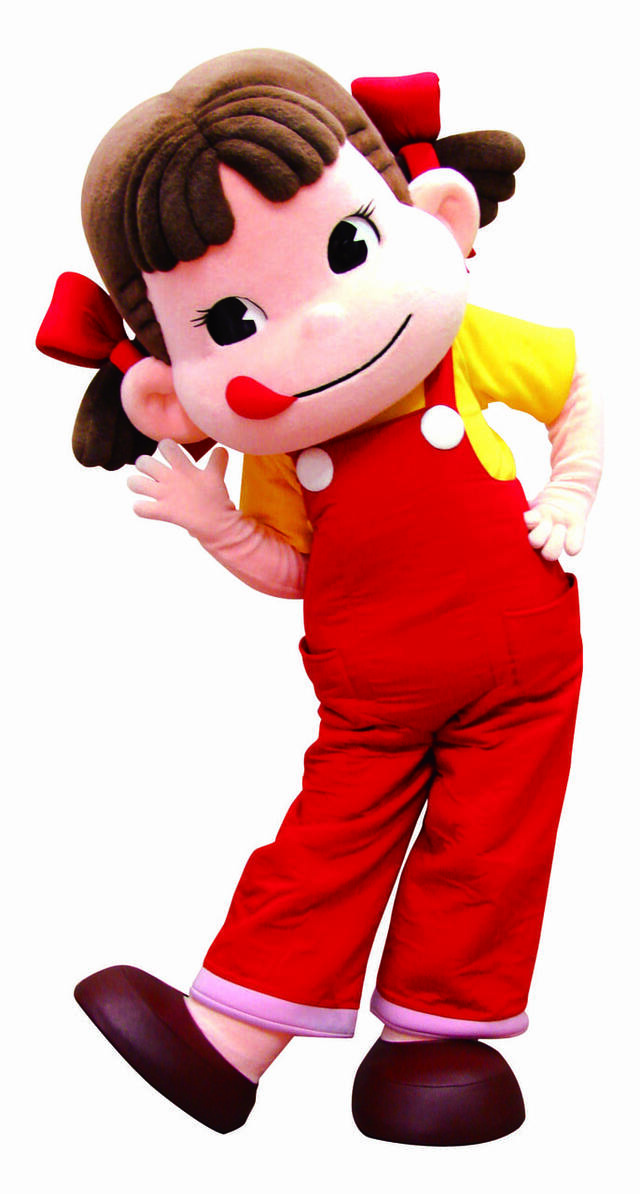 【ペコちゃんの学校】オープン初日にペコちゃん登場！