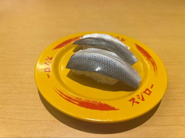 【スシロー こはだ】120円（税込）やはり光り物は外せない！