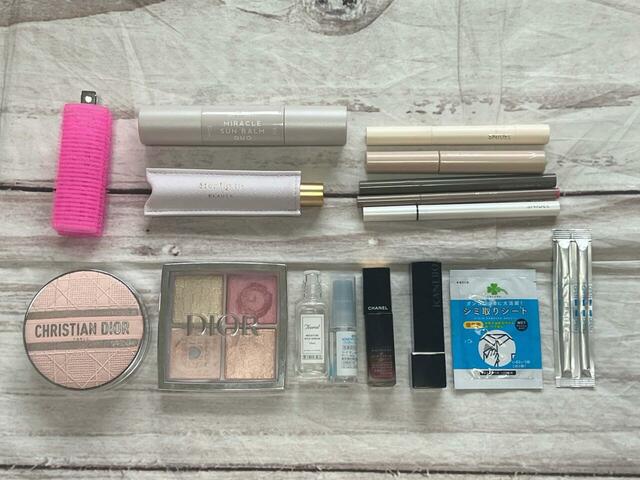 なんとこれだけのコスメが収納できました！