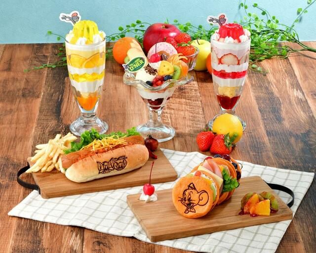 「新登場のメニュー一覧」【「TOM and JERRY DINER」に“フルーツパーラー”がテーマの期間限定メニューが登場】