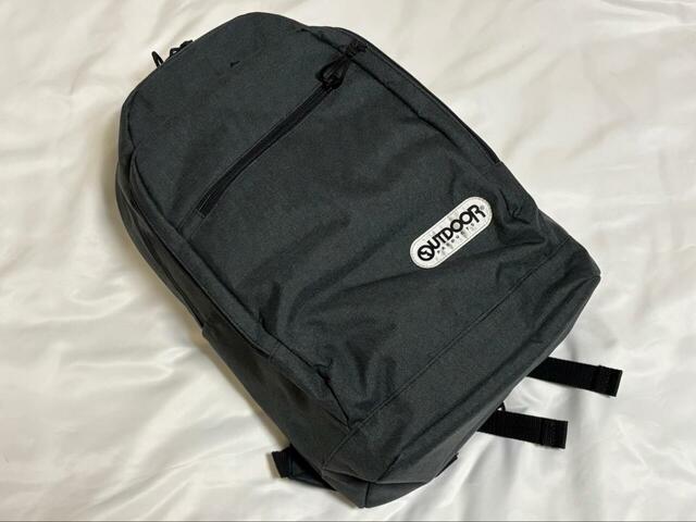 【アウトドアプロダクツ　 リュック ヘザーテクス】カラーはブラック（ロゴあり・なし2種類）、杢グレー、杢ネイビー、ネイビーがあります