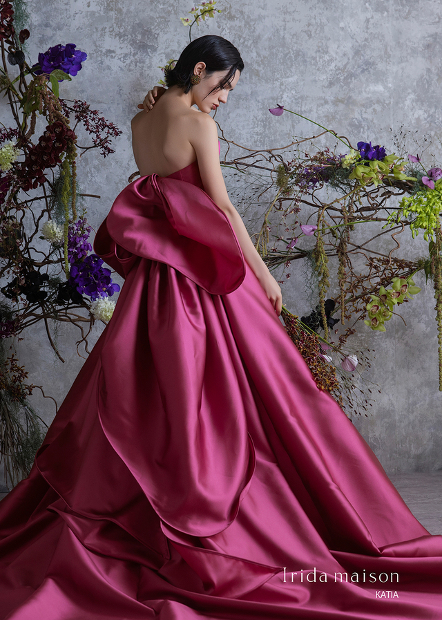 クラウディア|「Irida maison(イリーダメゾン)」新作ウェディングドレス|IM-0045_Pink