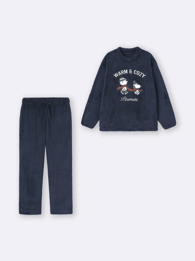 GU マシュマロフィールラウンジセット(長袖) Peanuts ¥3,990