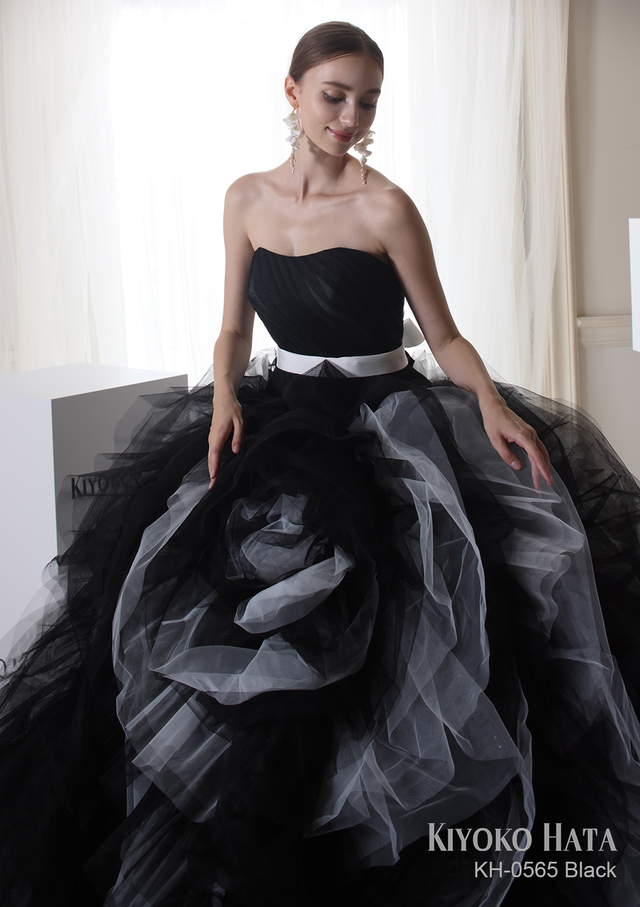 【KIYOKO HATA キヨコハタ】新作ウェディングドレス：KH-0565_Black