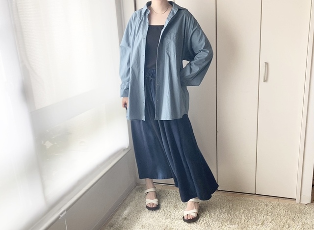 【ファッションセンターしまむら RPRグラデスカンツ】肌寒くなる秋口は長袖のシャツと合わせれば長く着られます