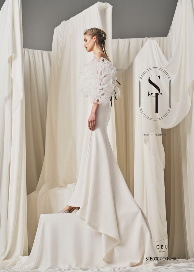 クラウディア|「ST(サチコツツイ)」新作ウェディングドレス|STB0007_Offwhite