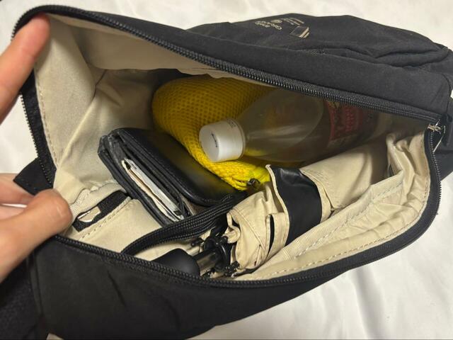 【anello GRANDE クロスボディバッグ】すべて問題なく入りました!まだ余裕があります