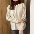 【UNIQLO エクストラファインメリノリブタートルネックセーター】ニットを程よくカジュアルに着こなせる