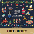 シェフ・ミッキー “ディズニー・クリスマス”スペシャルドリンク Xmas2024コースター