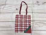 かわいいチェック柄のエコバッグ！