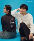 【ドラえもん×グローバルワーク】「ドラえもんヘビロッTEE/長袖」4,990円（カラー展開：オフホワイト/タケコプター / スミクロ/タケコプター、サイズ：M-L）