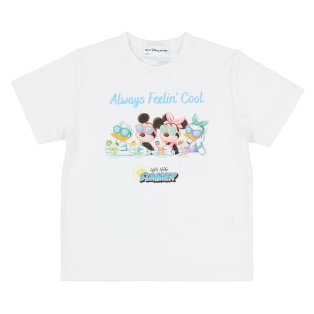 Tシャツ(100~120) 2,900円|夏の東京ディズニーリゾート「Hello Hello SUMMER!」グッズ|販売店舗:東京ディズニーランド「グランドエンポーリアム」、東京ディズニーシー「タワー・オブ・テラー・メモラビリア」|発売日:2026年6月11日(木)