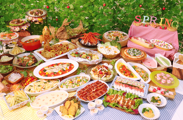 「春爛漫ピクニック気分のごちそうバイキング」＜期間：2026年3月1日〜5月31日＞【つま恋の“春メニュー”が勢ぞろい！つま恋リゾート彩の郷で「春爛漫ピクニック気分のごちそうバイキング」開催！】