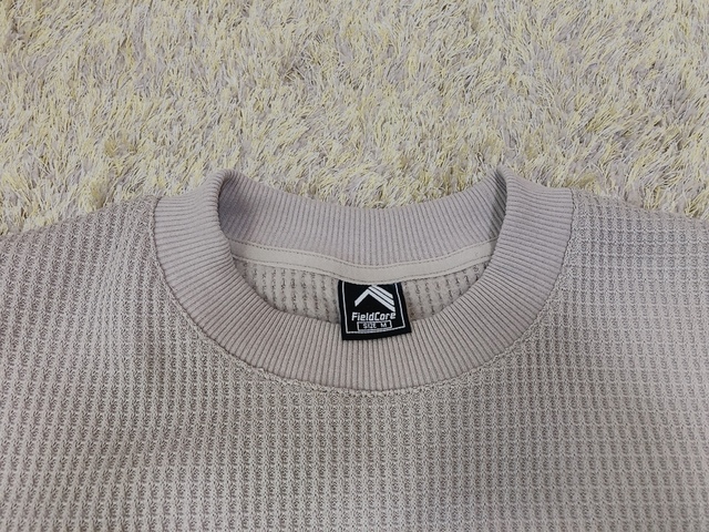 【ワークマン レディースウォームワッフルクルーネック】オフホワイト、ダルピンク、ダルグリーン、ネイビー、ベージュ、ダルブルー、ヘザーグレーの7色展開