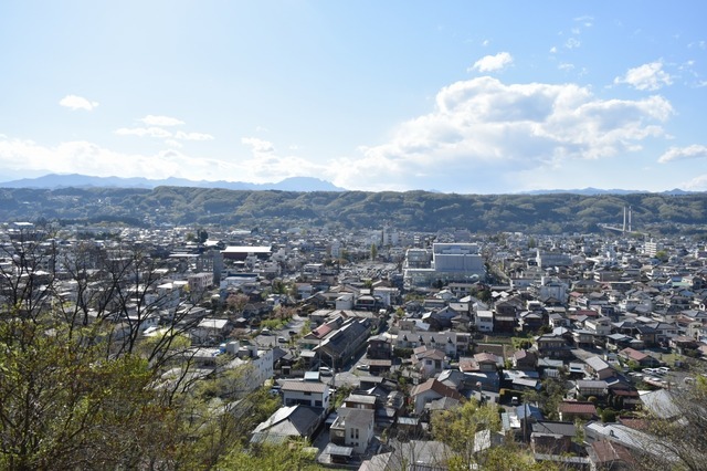 西武秩父駅周辺もここから一望できる