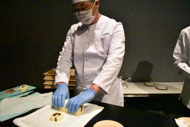 職人によるデモンストレーション