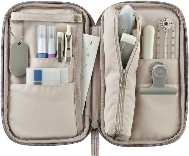 【コクヨ「ペンケース〈パンケース〉」】マルチポケットでペンも小物もすっきり収納