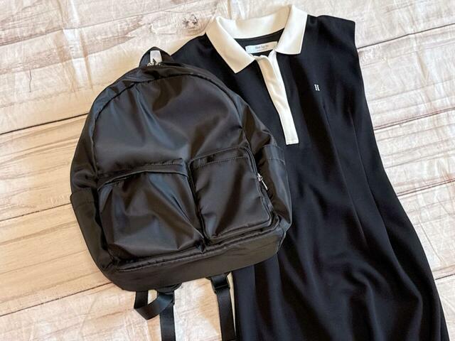 クリーンなポロドレスに合わせてもかわいい