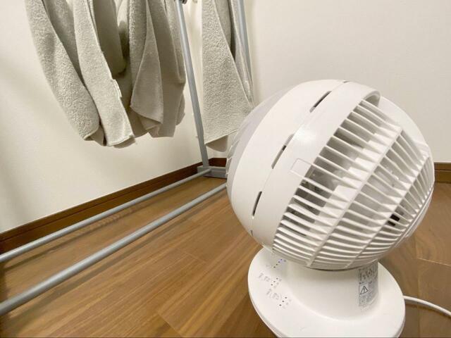 【アイリスオーヤマサーキュレーターアイ DC JET】厚手のタオルもすぐ乾く！