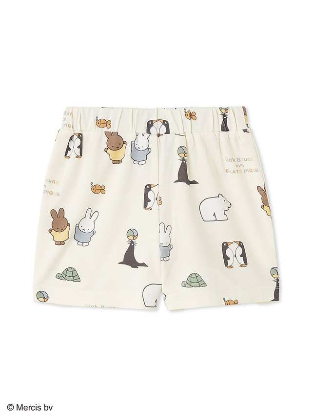 【ジェラート ピケ×ディック・ブルーナ】＜ベビー＞接触冷感総柄ショートパンツ（税込4,180円）サイズ：80