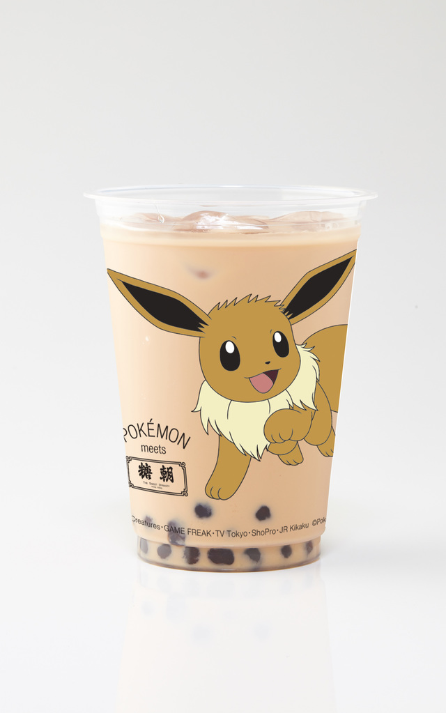 タピオカミルクティー：イーブイ柄 ©Nintendo・Creatures・GAME FREAK・TV Tokyo・ShoPro・JR Kikaku © Pokémon