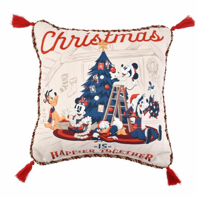 ミッキー＆フレンズ クッション Disney Christmas 2021／3,740円