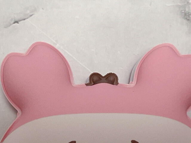 頭のてっぺんの毛もしっかりと再現!